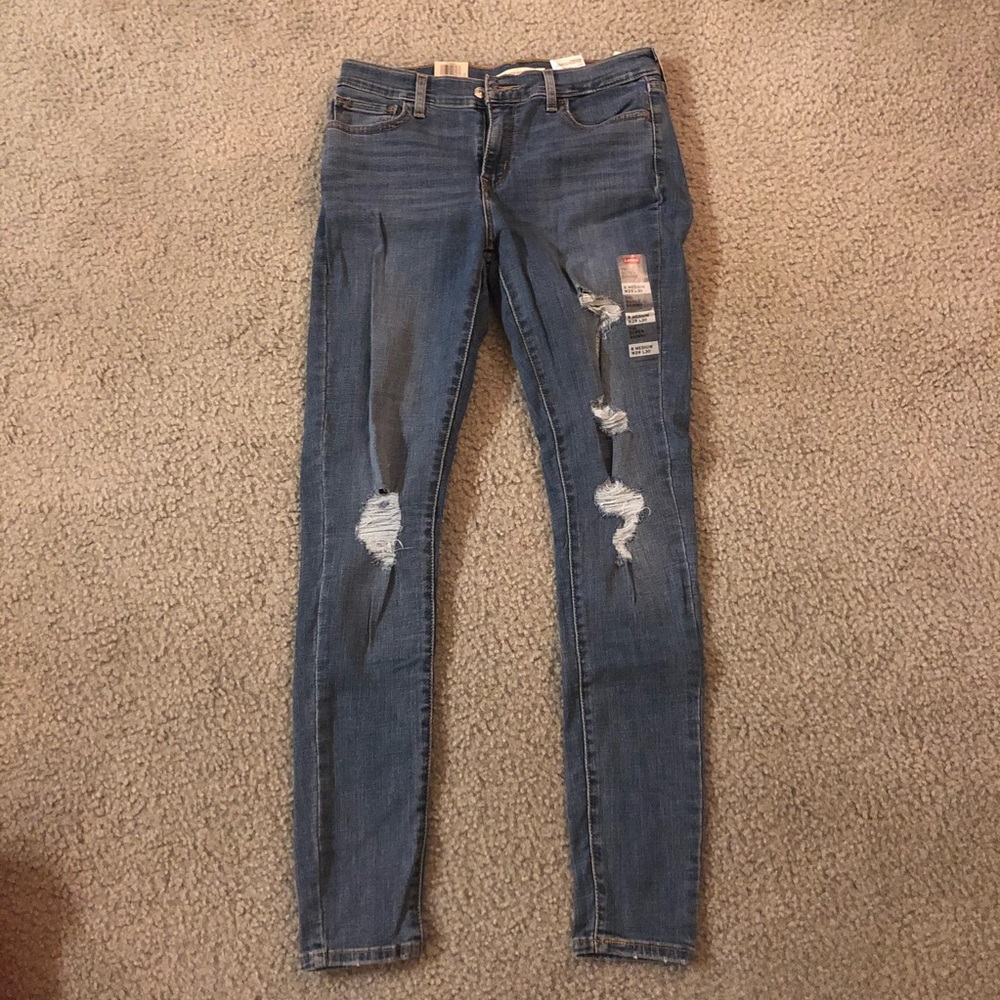 Levi’s 710 super skinny jeans - distressed